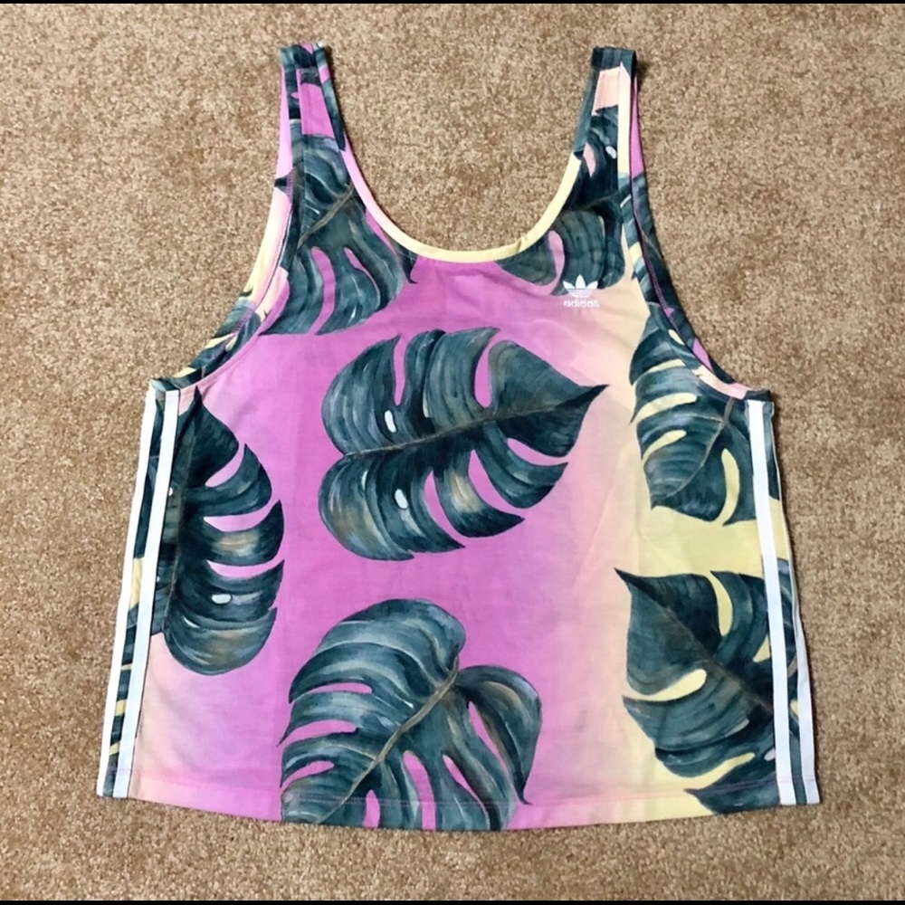 Adidas printed tank top